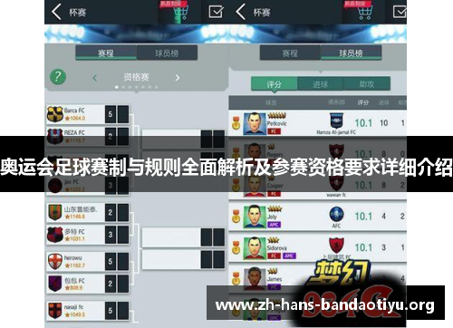 奥运会足球赛制与规则全面解析及参赛资格要求详细介绍 奥运会足球赛制与规则全面解析及参赛资格要求详细介绍