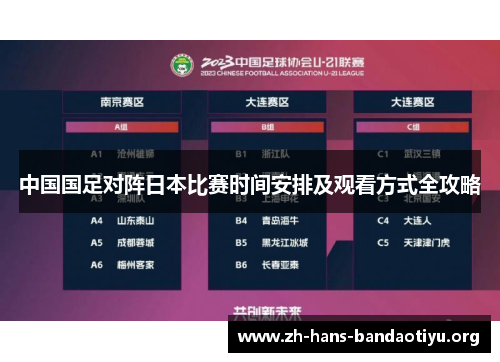中国国足对阵日本比赛时间安排及观看方式全攻略 中国国足对阵日本比赛时间安排及观看方式全攻略